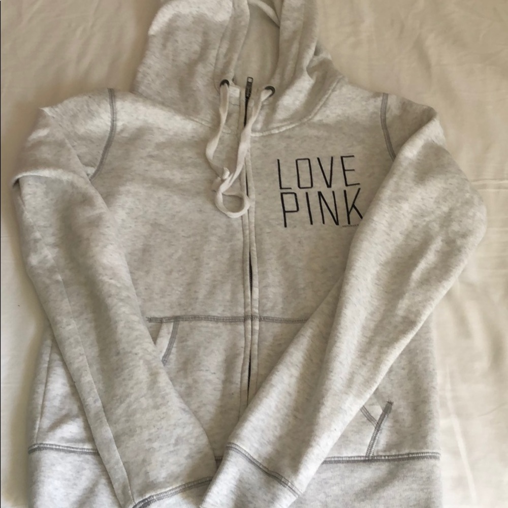 VS Pink zip up hoodie